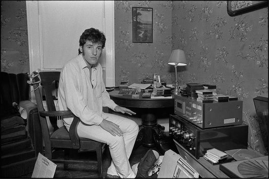 Bruce Springsteen At the writing table in his bedroom, Holmdel, NJ, October, 1979 - Morrison Hotel Gallery