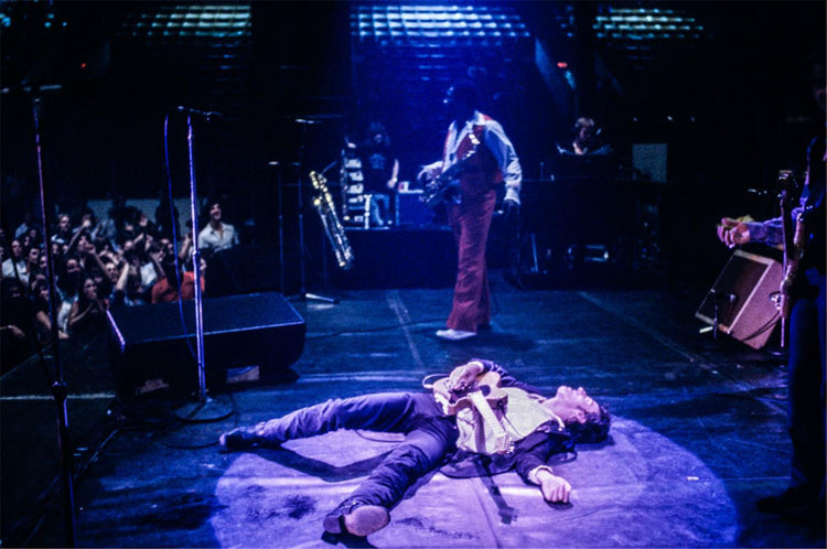 Bruce Springsteen Collapsed on Stage with Blonde Fender Telecaster, 1978 - Morrison Hotel Gallery