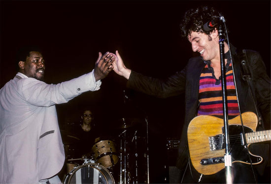 Bruce Springsteen Giving High Five to Clarence Clemons, 1978 - Morrison Hotel Gallery