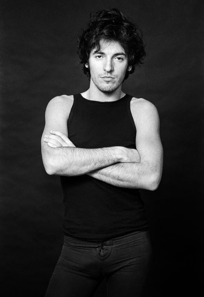 Bruce Springsteen in Black Sleeveless T-Shirt in Studio, 1978 - Morrison Hotel Gallery