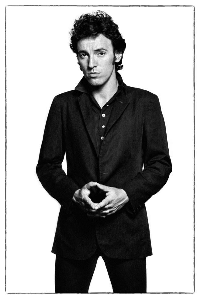 Bruce Springsteen in Black Suit in Studio, 1978 - Morrison Hotel Gallery