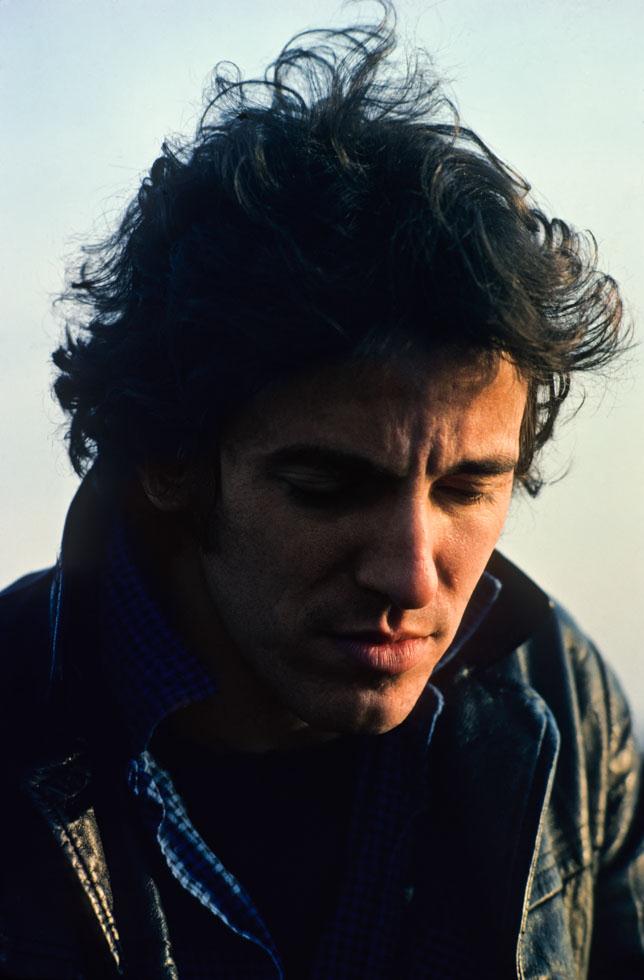 Bruce Springsteen in Leather Jacket at Sunset, Headshot, 1978 - Morrison Hotel Gallery