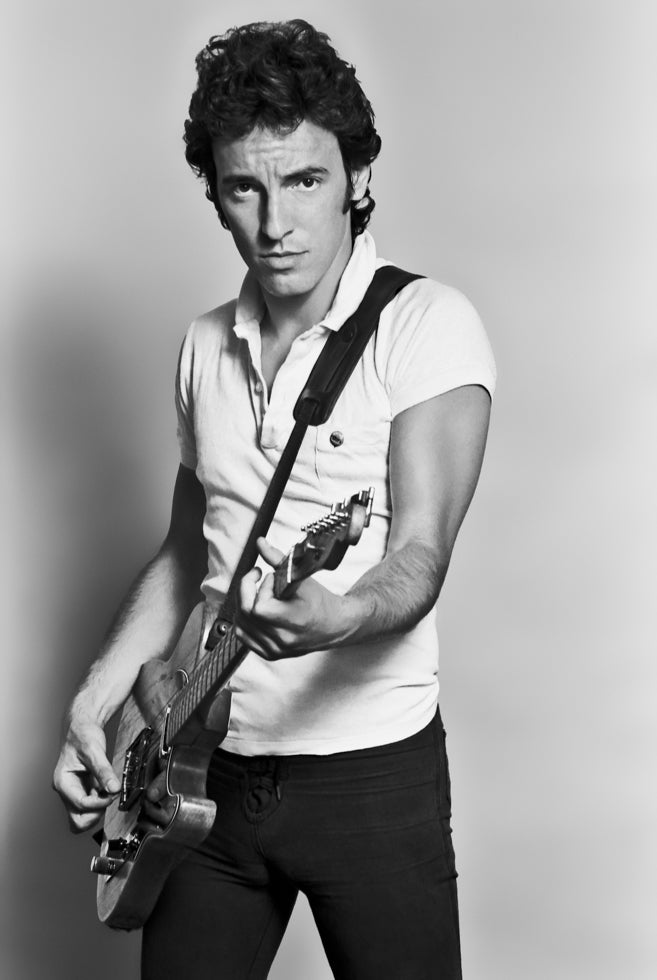 Bruce Springsteen in White Polo in Studio, 1978 - Morrison Hotel Gallery