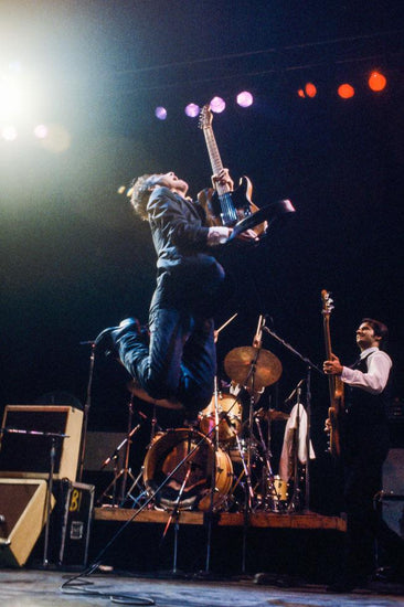 Bruce Springsteen Jumping with Blonde Telecaster, 1978 - Morrison Hotel Gallery