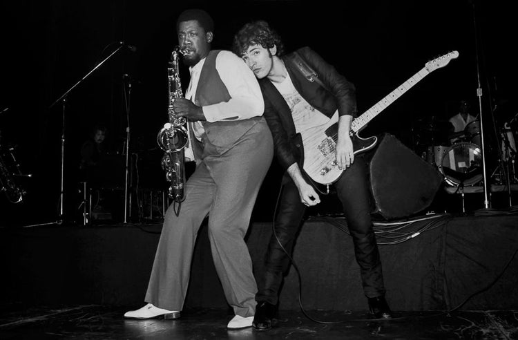 Bruce Springsteen Leaning on Clarence Clemons, 1978 - Morrison Hotel Gallery