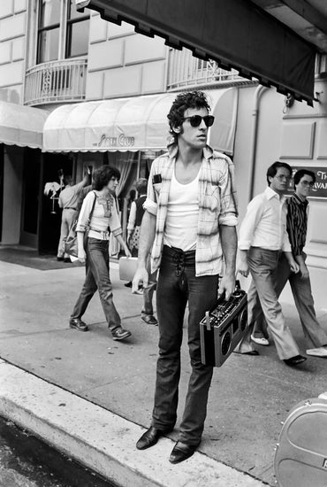 Bruce Springsteen on NYC Streets with Radio, 1978 - Morrison Hotel Gallery
