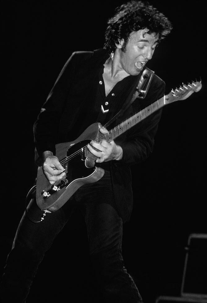 Bruce Springsteen Performing with Blonde Telecaster, 1978 - Morrison Hotel Gallery