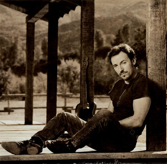 Bruce Springsteen (porch), Malibu CA, 1991 - Morrison Hotel Gallery