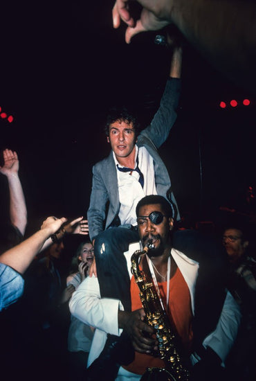 Bruce Springsteen Riding Clarence Clemons' Shoulders in Crowd, 1978 - Morrison Hotel Gallery