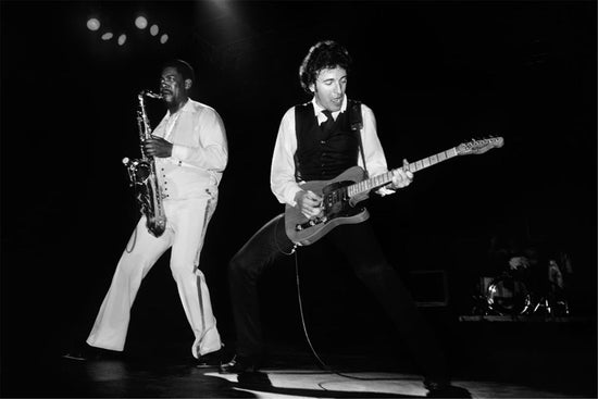 Bruce Springsteen with Blonde Telecaster and Clarence Clemons Performing, 1978 - Morrison Hotel Gallery