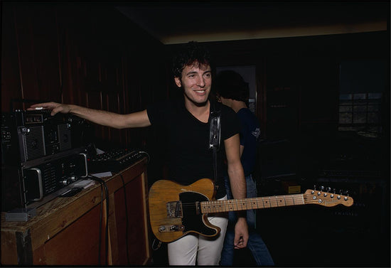 Bruce Springsteen with his Telecaster, The River rehearsals, 1979 - Morrison Hotel Gallery