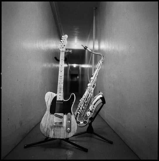 Bruce Springsteen's Guitar & Clarence Clemon's Saxophone, 2000 - Morrison Hotel Gallery