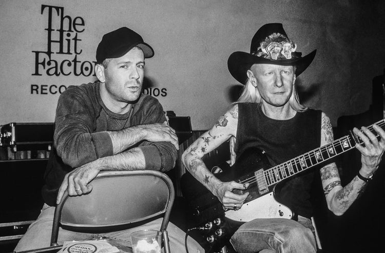 Bruce Willis and Johnny Winter at The Hit Factory, NYC, 1989 - Morrison Hotel Gallery