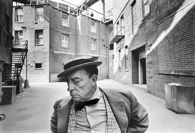 Buster Keaton, MGM Studios lot, Los Angeles, 1966 - Morrison Hotel Gallery