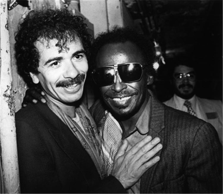 Carlos Santana and Miles Davis, 1981 - Morrison Hotel Gallery