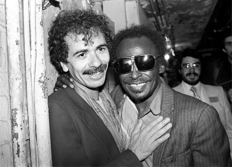 Carlos Santana and Miles Davis, The Savoy, New York City, 1981 - Morrison Hotel Gallery