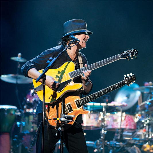 Carlos Santana, Two Guitars - Morrison Hotel Gallery