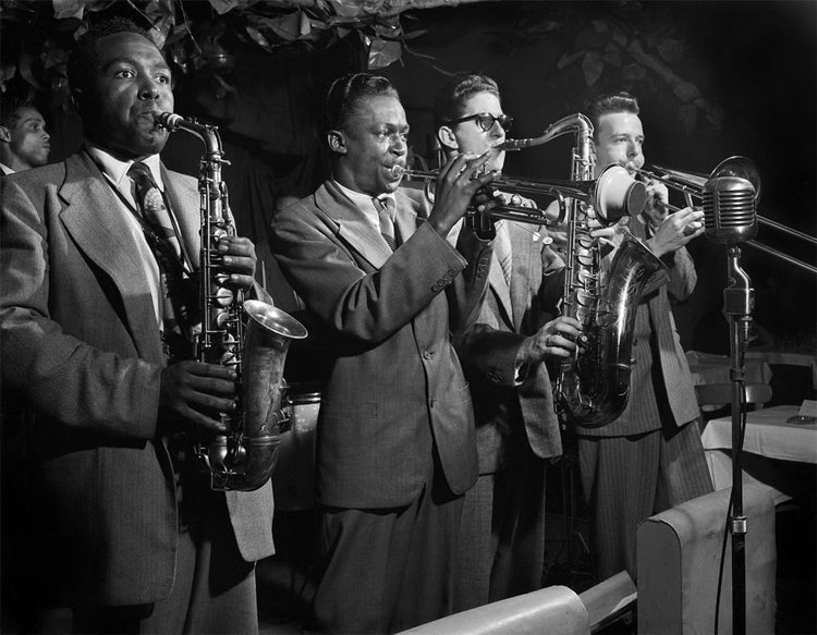 Charlie Parker, Miles Davis, Allan Eager & Kei Winding; Royal Roost, New York City 1948 - Morrison Hotel Gallery