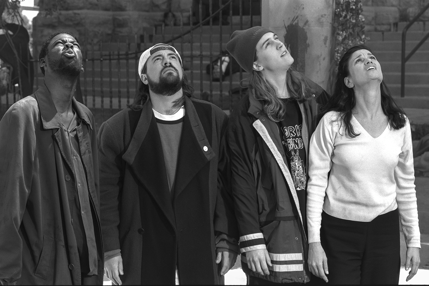 Chris Rock, Kevin Smith, Jason Mewes & Linda Fiorentino, Dogma, 1998 - Morrison Hotel Gallery