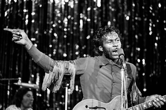 Chuck Berry, Pointing, 1974 - Morrison Hotel Gallery