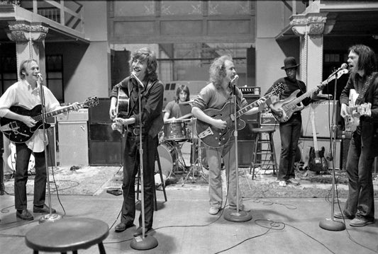 Crosby, Stills, Nash & Young, Rehearsal, Los Angeles, CA 1970 - Morrison Hotel Gallery