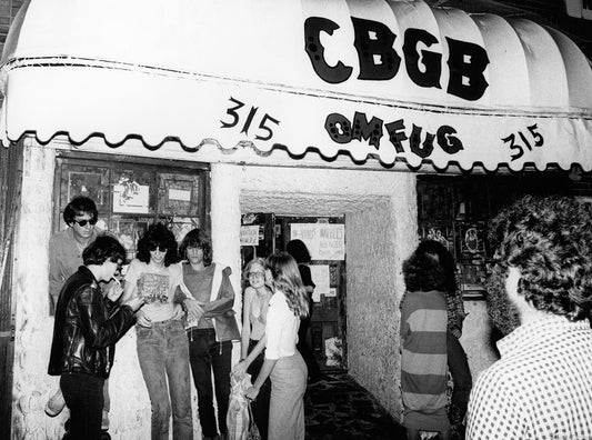 Danny Fields, Joey Ramone & David Johansen, Outside of CBGB, NYC, 1977 - Morrison Hotel Gallery
