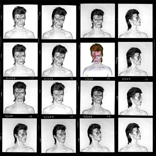 David Bowie, Aladdin Sane, Contact Sheet, London, 1973 - Morrison Hotel Gallery