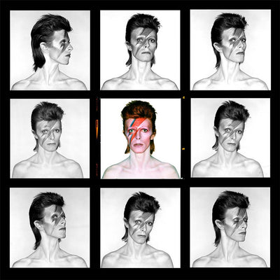 David Bowie, Aladdin Sane, Eyes Open, Contact Sheet, London, 1973 - Morrison Hotel Gallery
