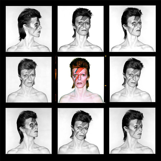 David Bowie, Aladdin Sane, Eyes Open, Contact Sheet, London, 1973 - Morrison Hotel Gallery
