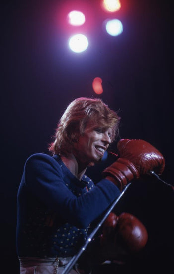 David Bowie, boxing gloves - Morrison Hotel Gallery