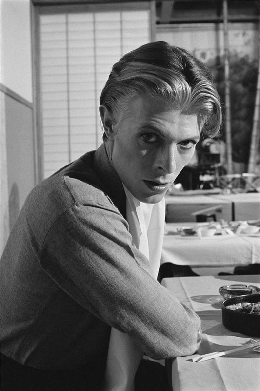 David Bowie, filming in LA, 1975 - Morrison Hotel Gallery