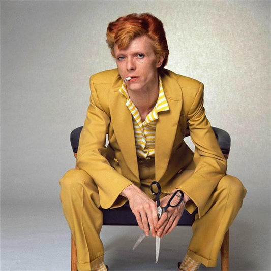 David Bowie, Mustard Yellow Suit, 1974 - Morrison Hotel Gallery
