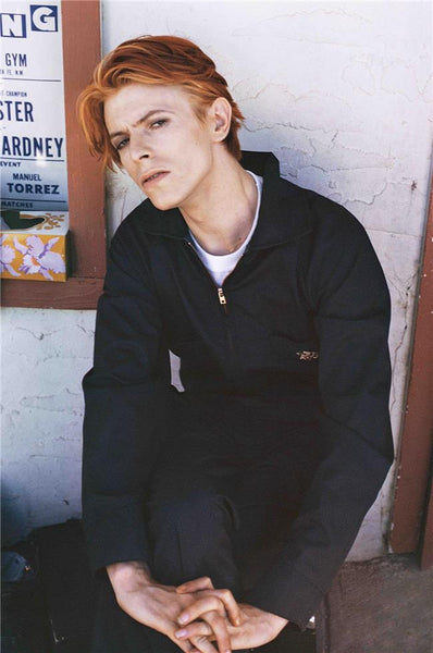David Bowie, on set The Man Who Fell to Earth, 1975 David Bowie, on set The Man Who Fell to Earth, 1975
