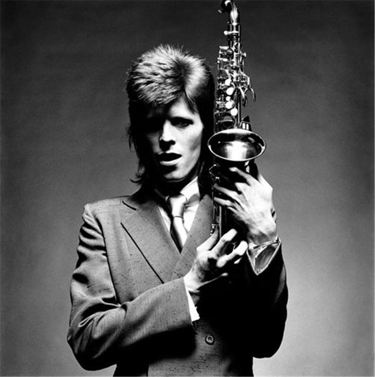 David Bowie, Saxophone, London, 1973 - Morrison Hotel Gallery