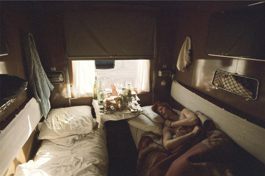 David Bowie, sleeping on train, 1973 - Morrison Hotel Gallery