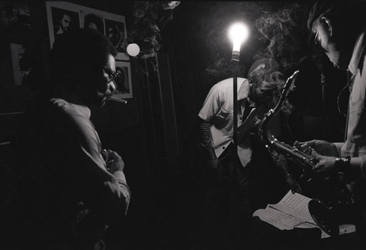 Dexter Gordon, John Hicks, Woody Shaw, Rehearsal, Village Vanguard, NYC, 1976 - Morrison Hotel Gallery