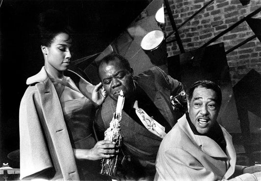 Duke Ellington, Louis Armstrong & Diahann Carroll, Paris, France, 1960 (DKE14) - Morrison Hotel Gallery