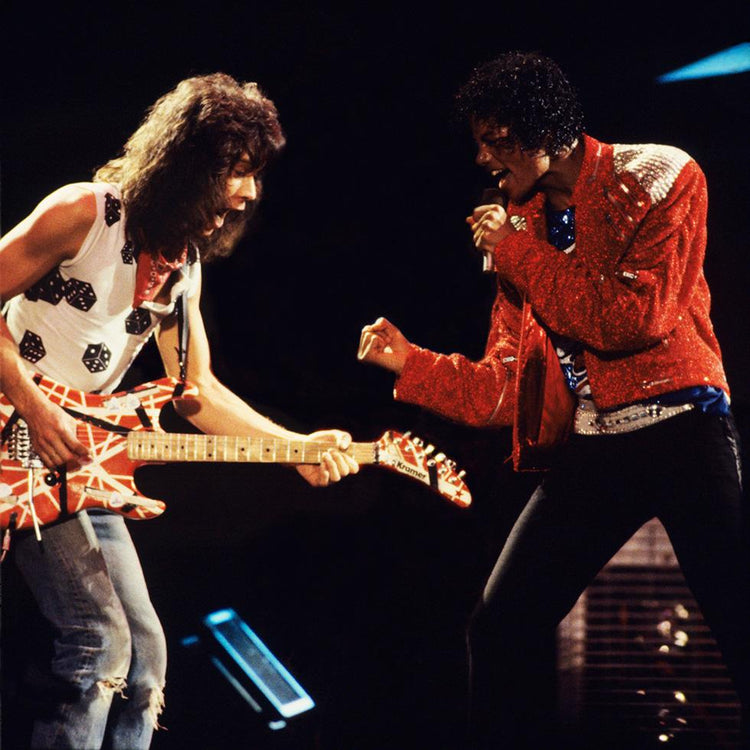 Eddie Van Halen and Michael Jackson, 1984 - Morrison Hotel Gallery