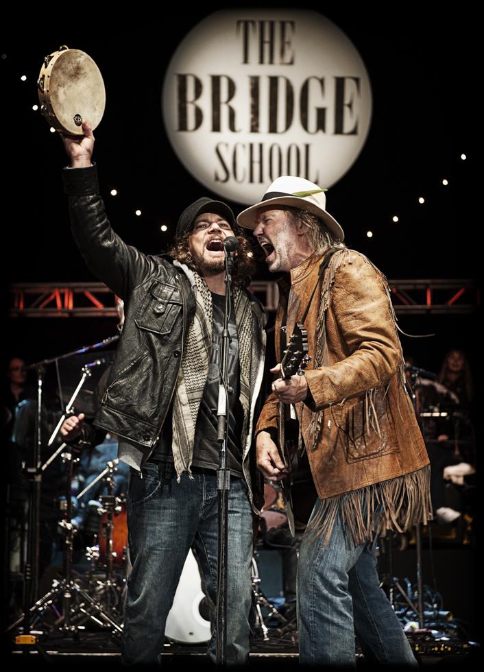 Eddie Vedder and Neil Young, Shoreline Amphitheatre, Mountain View, CA, October 20, 2010 - Morrison Hotel Gallery