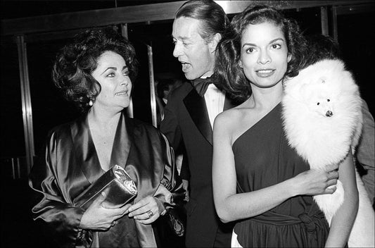 Elizabeth Taylor, Bianca Jagger, and Halston arrive for her birthday party at Studio 54, 1978 - Morrison Hotel Gallery