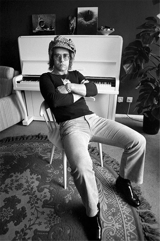 Elton John at home, 1972 - Morrison Hotel Gallery