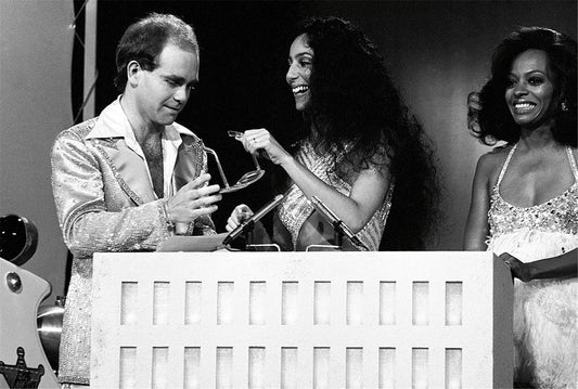 Elton John, Cher and Diana Ross, Rock Music Awards, 1975 - Morrison Hotel Gallery