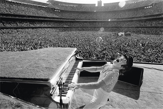 Elton John, Dodger Stadium, Los Angeles, CA, 1975, B&W - Morrison Hotel Gallery