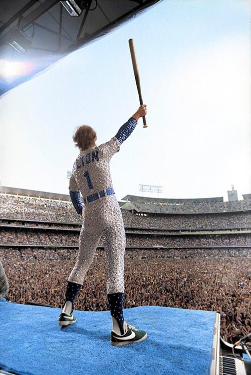 Elton John, Dodger Stadium, Salute (colorized), Los Angeles, CA 1975 - Morrison Hotel Gallery