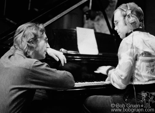 Elton John & John Lennon, NYC, Hit Factory, 1974 - Morrison Hotel Gallery