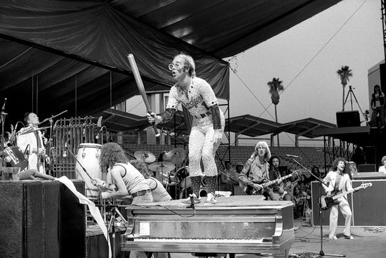 Elton John, Mid-Performance, Dodger Stadium, Los Angeles, CA, 1975 - Morrison Hotel Gallery