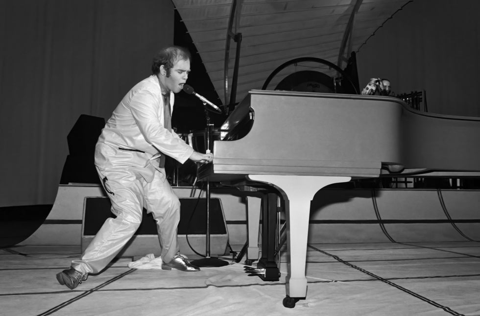 Elton John performing at The Palladium, NYC, 1980 - Morrison Hotel Gallery