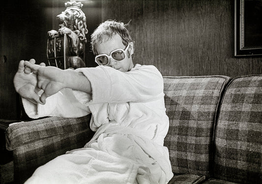 Elton John stretching, 1970's - Morrison Hotel Gallery