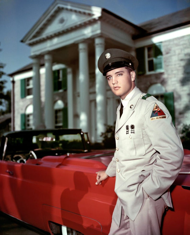 Elvis Presley with a Convertible - Morrison Hotel Gallery