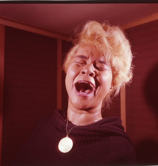 Etta James singing at Recording, Chicago, 1959 - Morrison Hotel Gallery